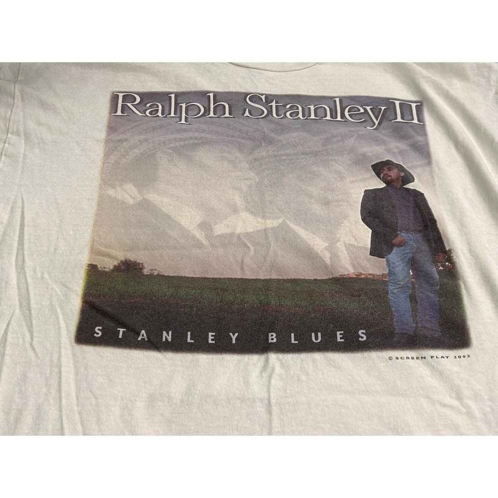 VTG Ralph Stanley Blues Bluegrass Concert Tour T-Shirt Size 2XL‎ RARE
